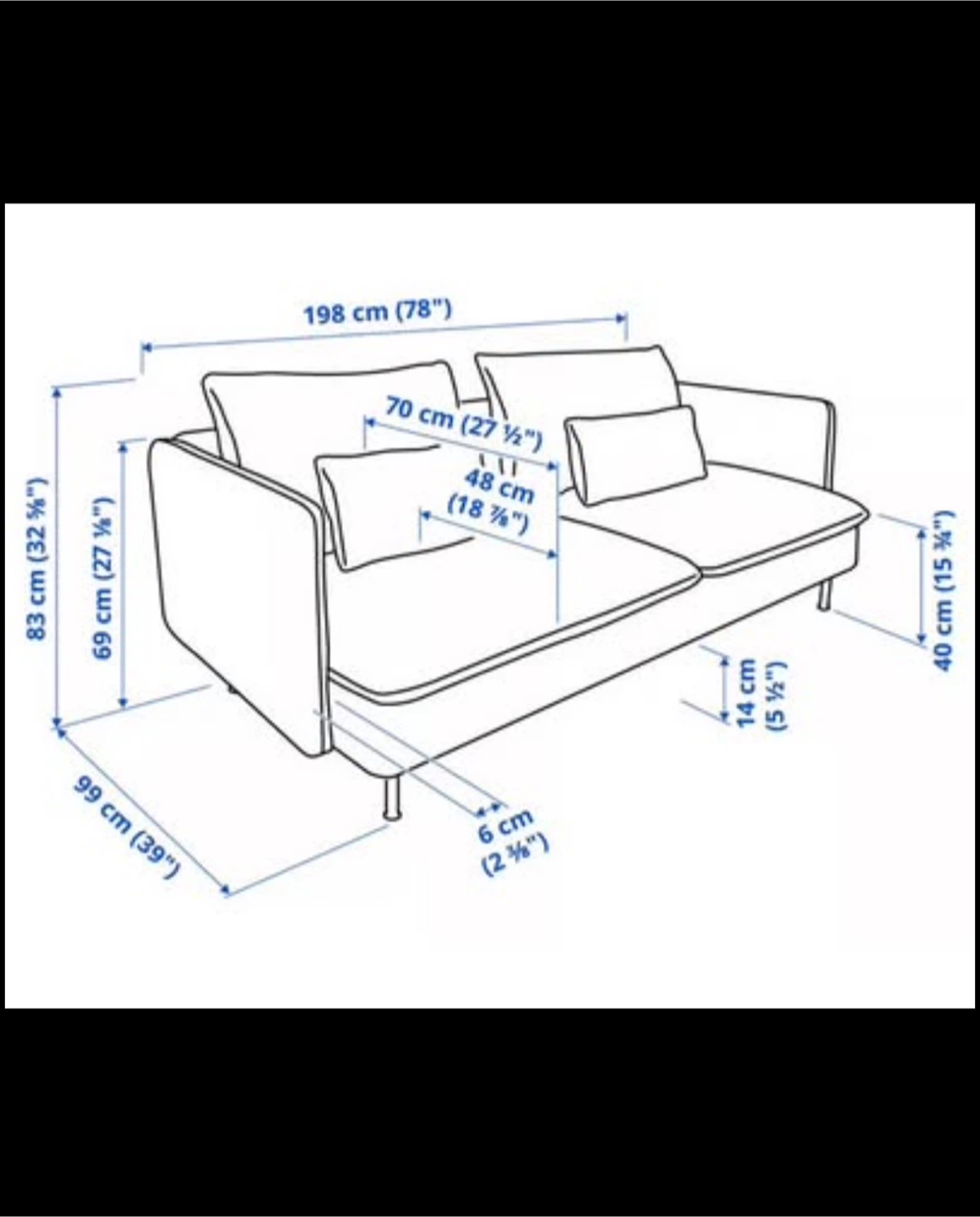 Ikea Sofa (SÖDERHAMN Sofa, Gransel natural) - photo 3
