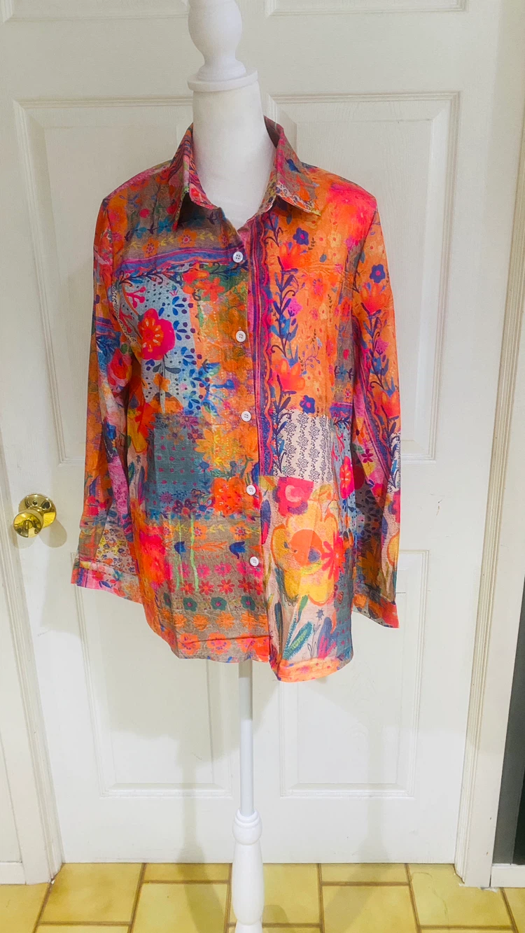 Ladies boho top size m - photo 3