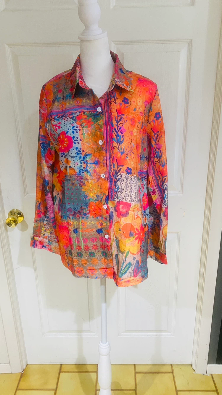 Ladies boho top size m - photo 4