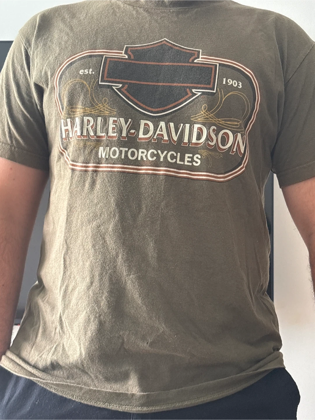 Vintage Harley-Davidson Motorcycles T-Shirt - photo 2