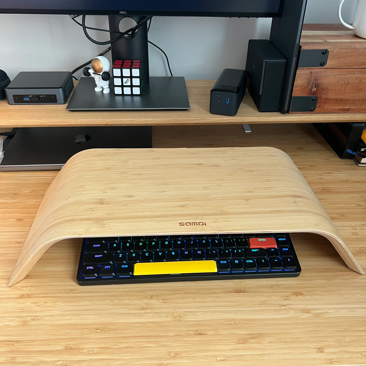 SAMDI Bamboo Monitor Stand