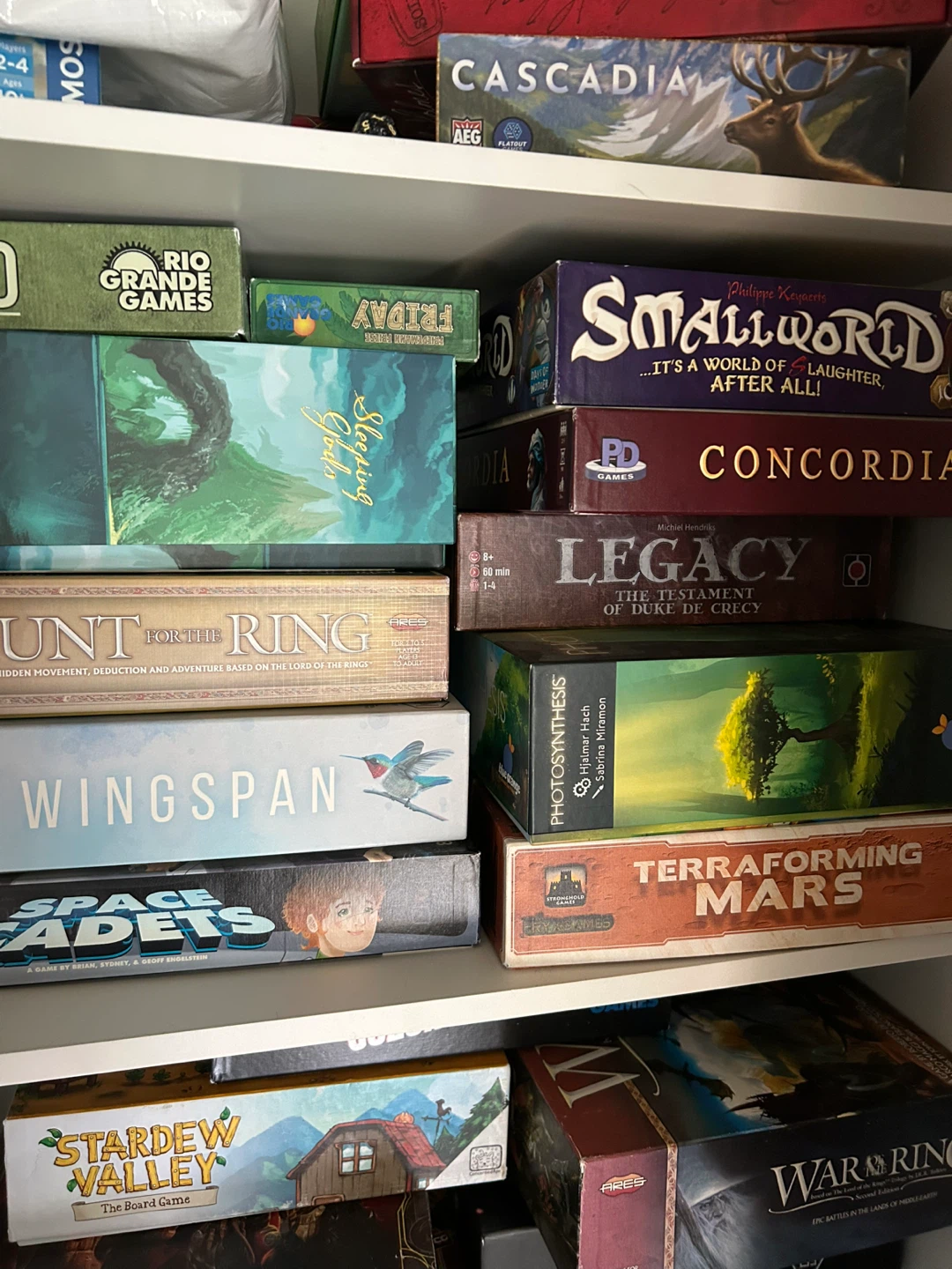 Board games (see description for list of games)