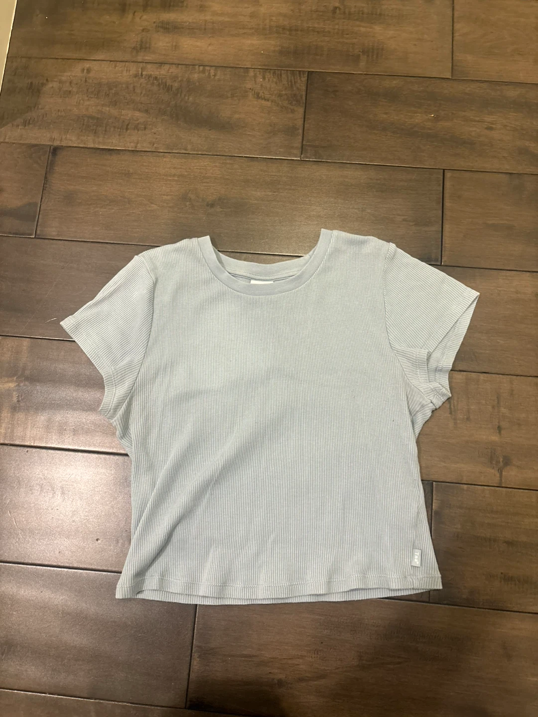 Tna Ribbed T-Shirt - Light Blue - Size M