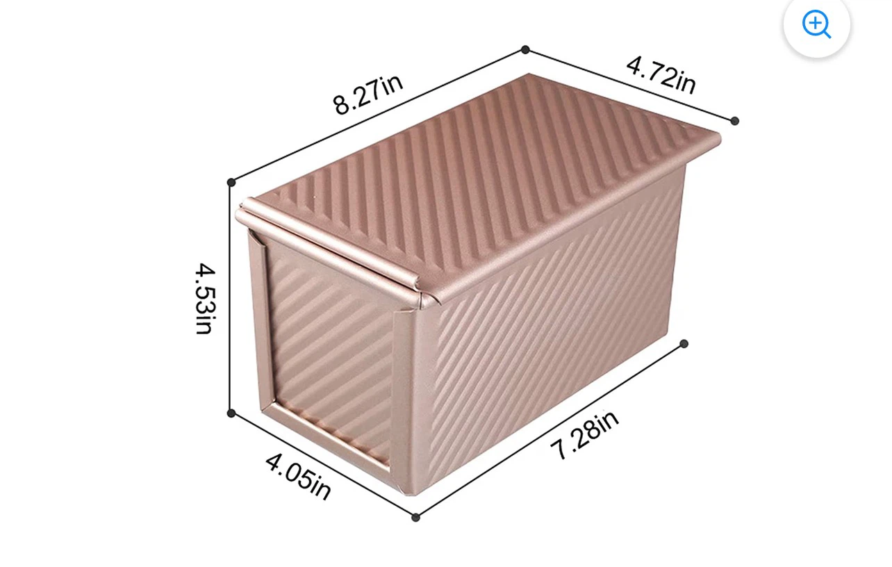 Sett of 2 Loaf Pans, one with lid - photo 3