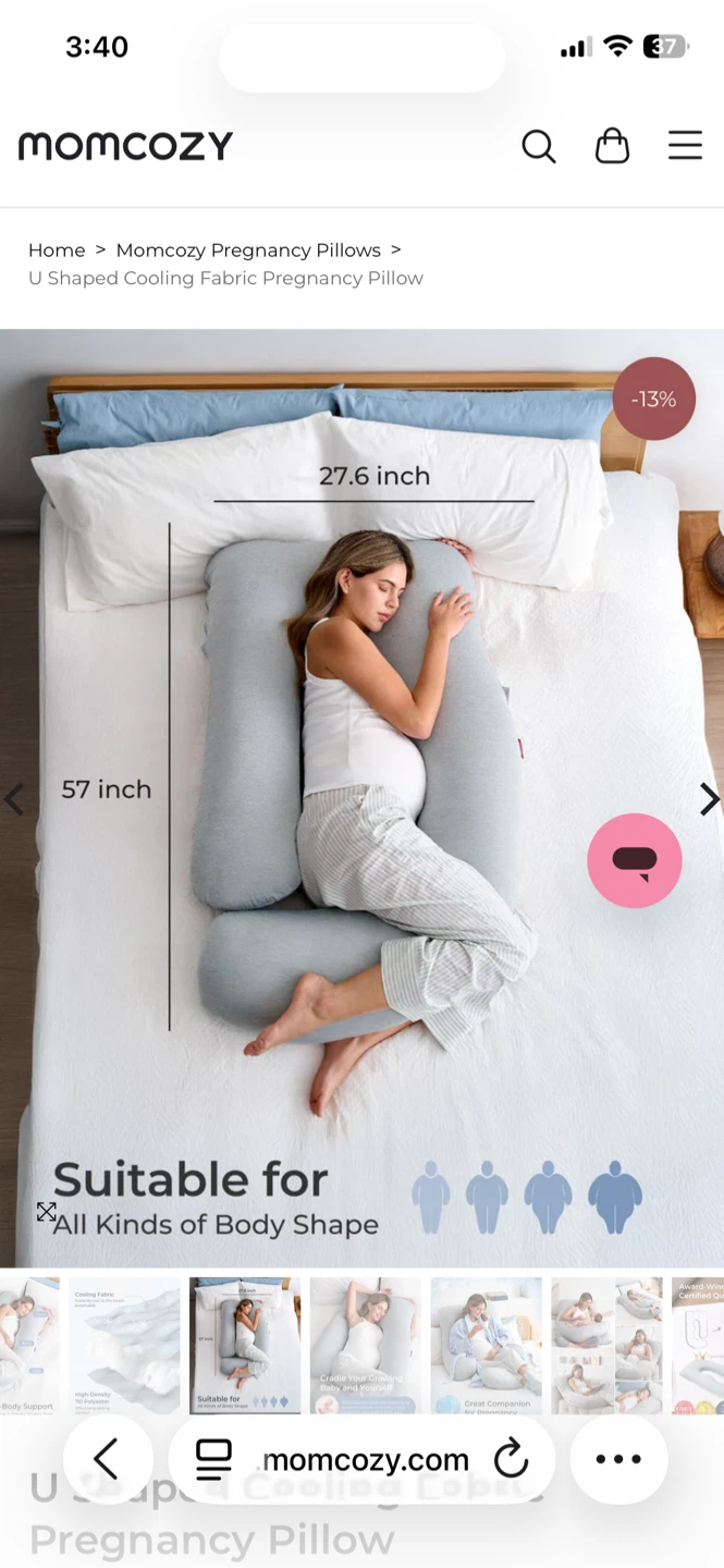 Momcozy U Shaped Pregnancy Pillow - photo 2