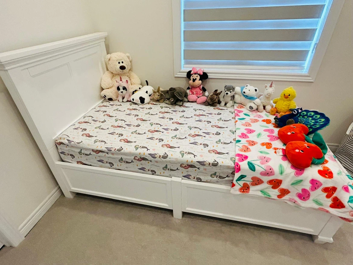 Twin Bed Frame with Storage Drawer + Bamboo Mattress - photo 2