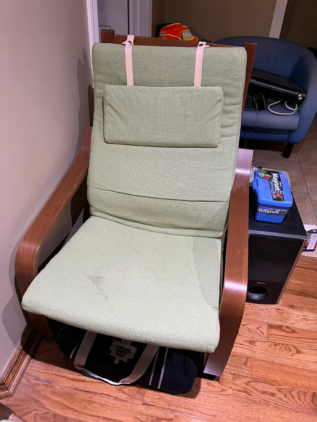 IKEA POÄNG Armchair with Matching Footstool - photo 2