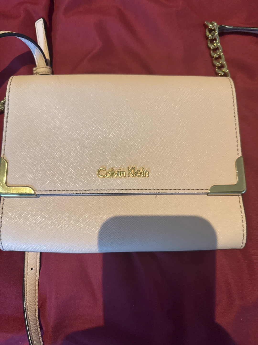 Calvin Klein Pink Crossbody Wallet