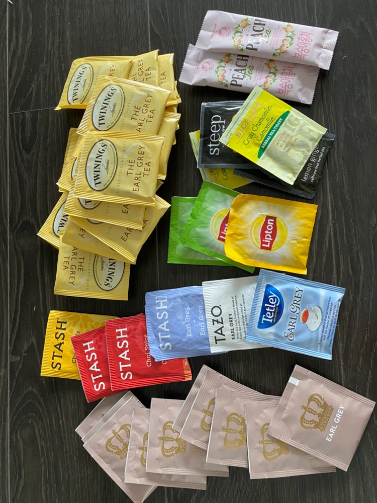 Various tea bags earl grey new