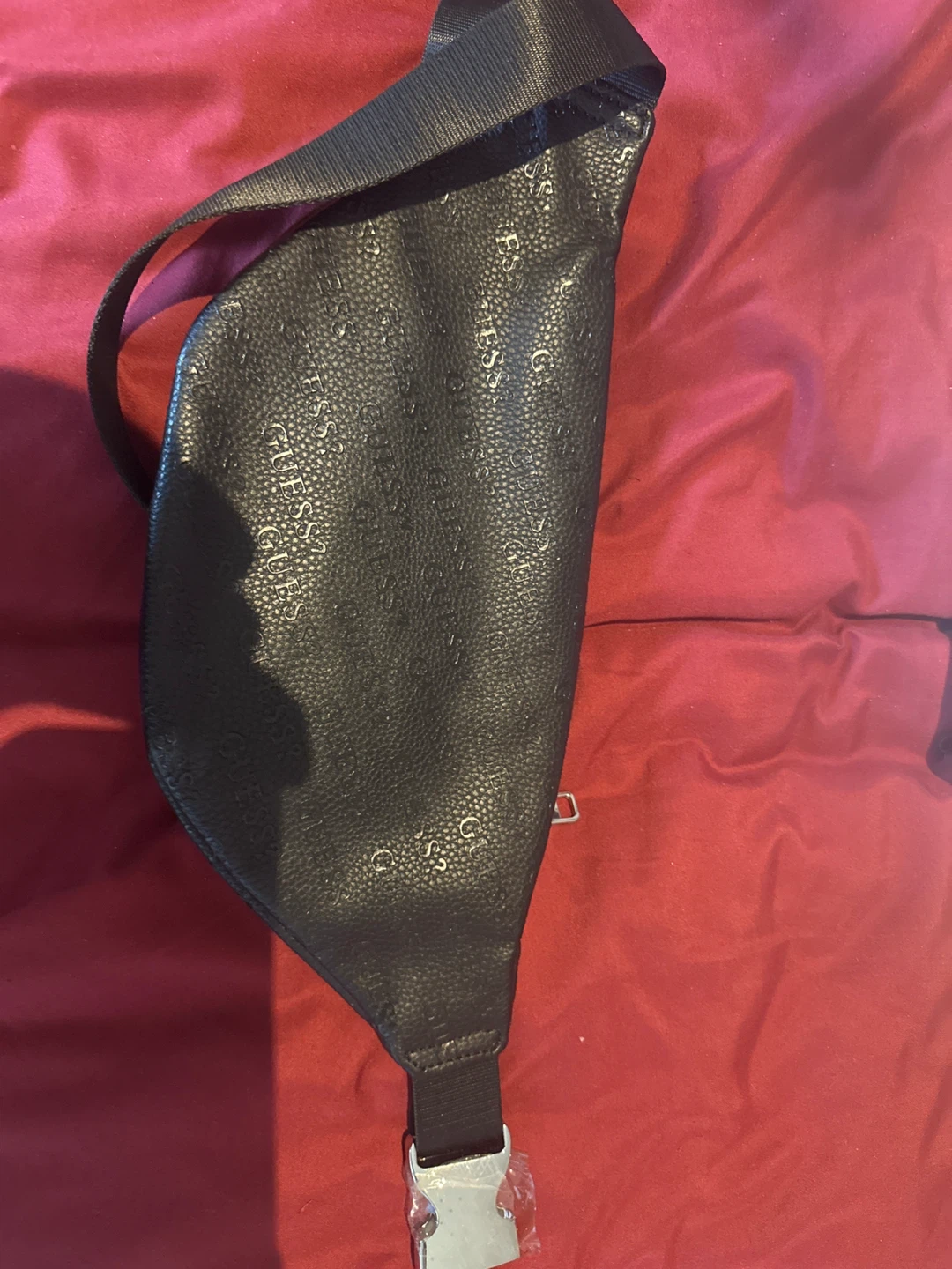 GUESS Black Embossed Logo Fanny Pack / Bum Bag - photo 2