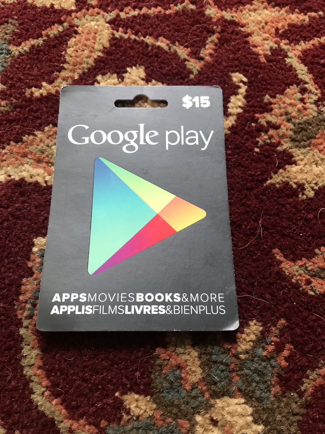 $15 Google Play Gift Card