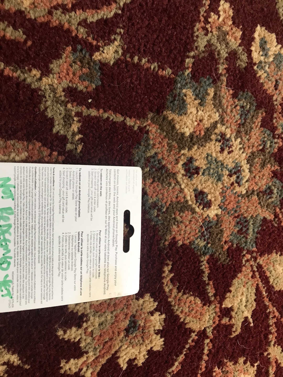 $15 Google Play Gift Card - photo 2