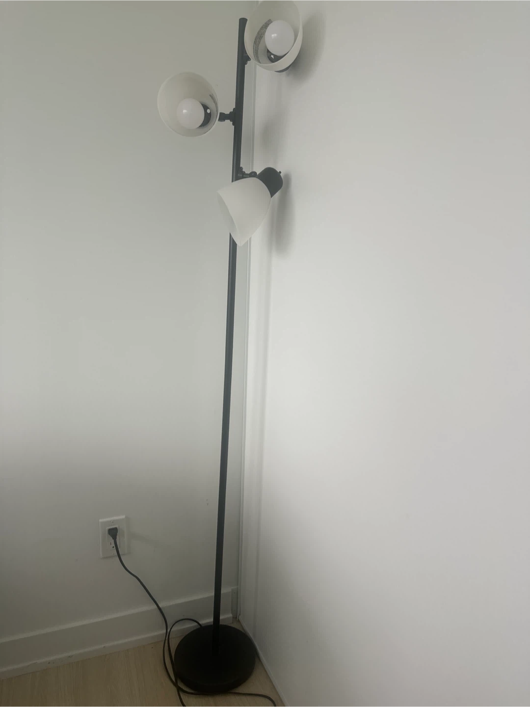 Black 3-Head Floor Lamp