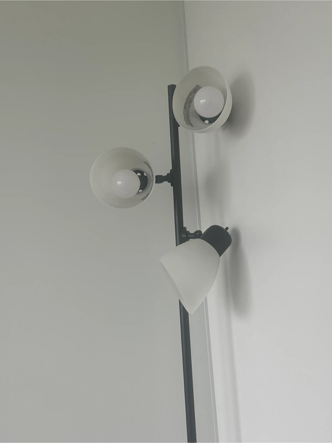 Black 3-Head Floor Lamp - photo 2