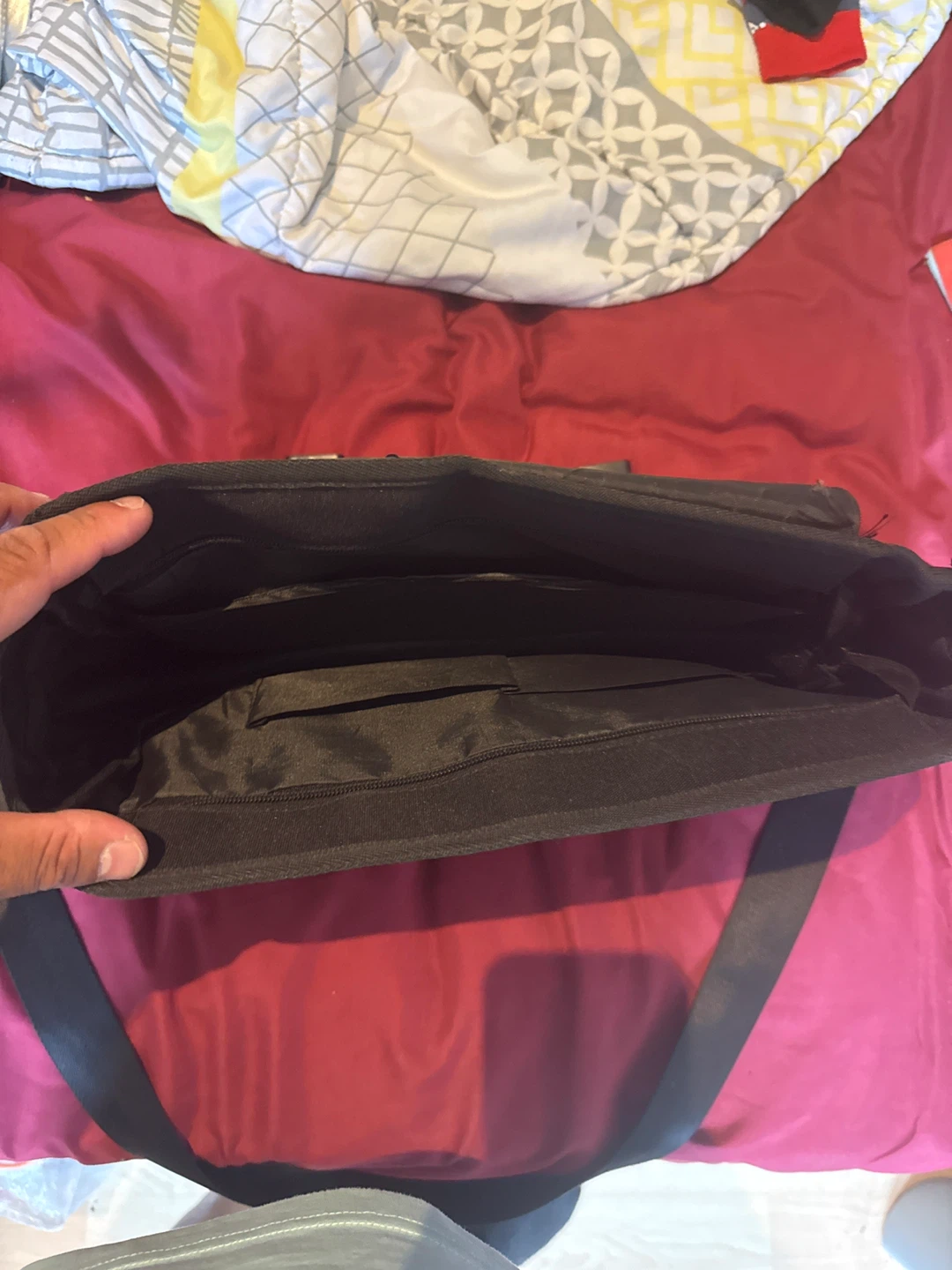 Black Messenger Bag with Unique Design - photo 2