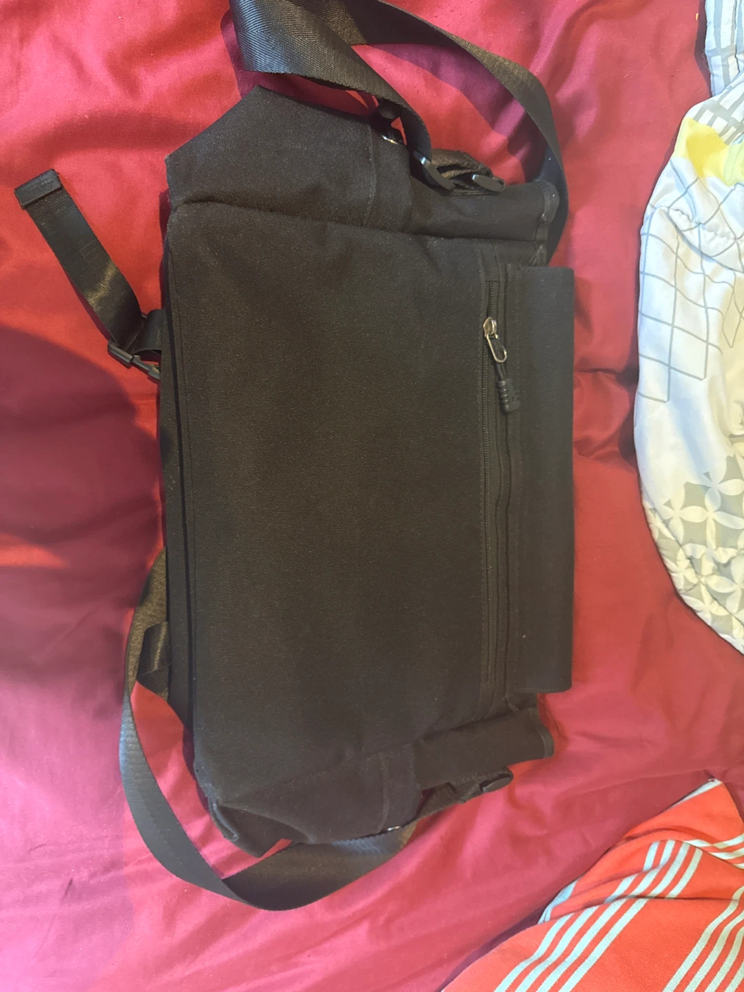 Black Messenger Bag with Unique Design - photo 3
