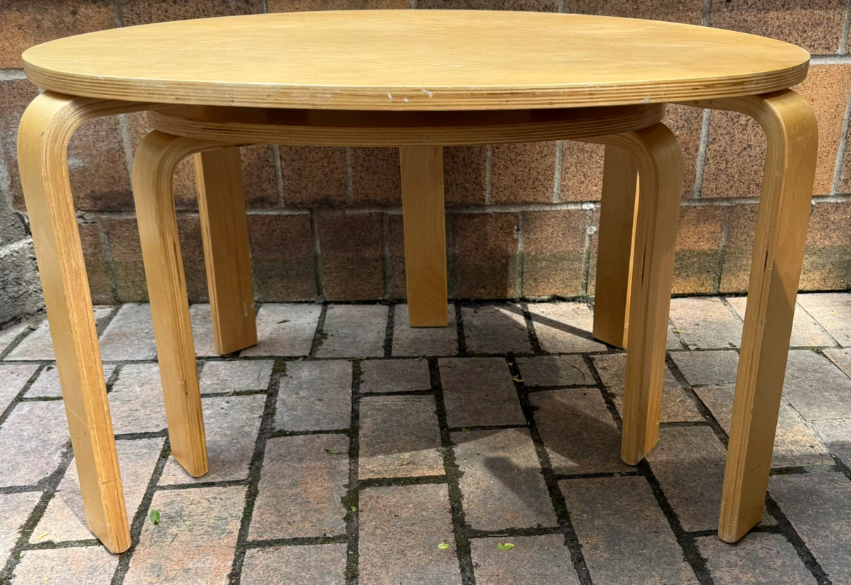 IKEA SVALSTA nesting tables (set of 2) birch veneer Discontinued