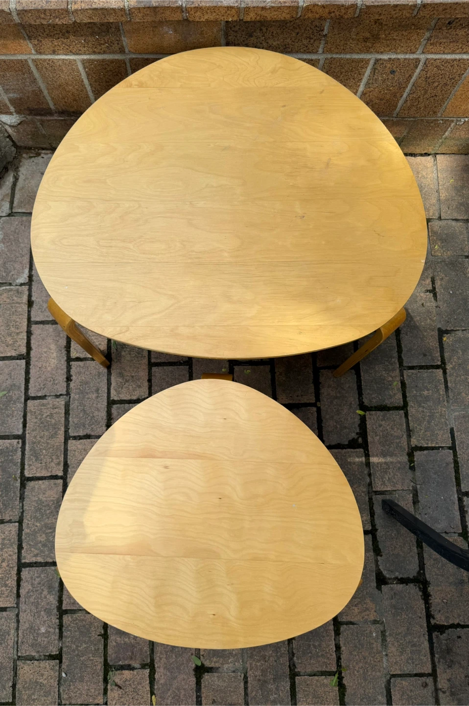 IKEA SVALSTA nesting tables (set of 2) birch veneer Discontinued - photo 3