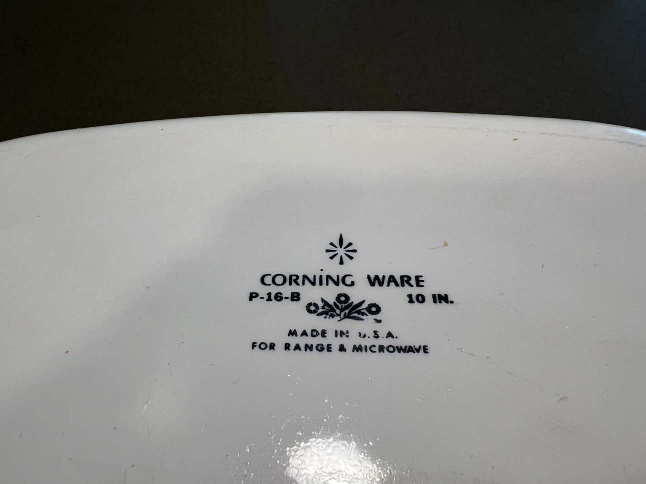 Vintage Corning Ware P-16-B Mushroom casserole dish - photo 3