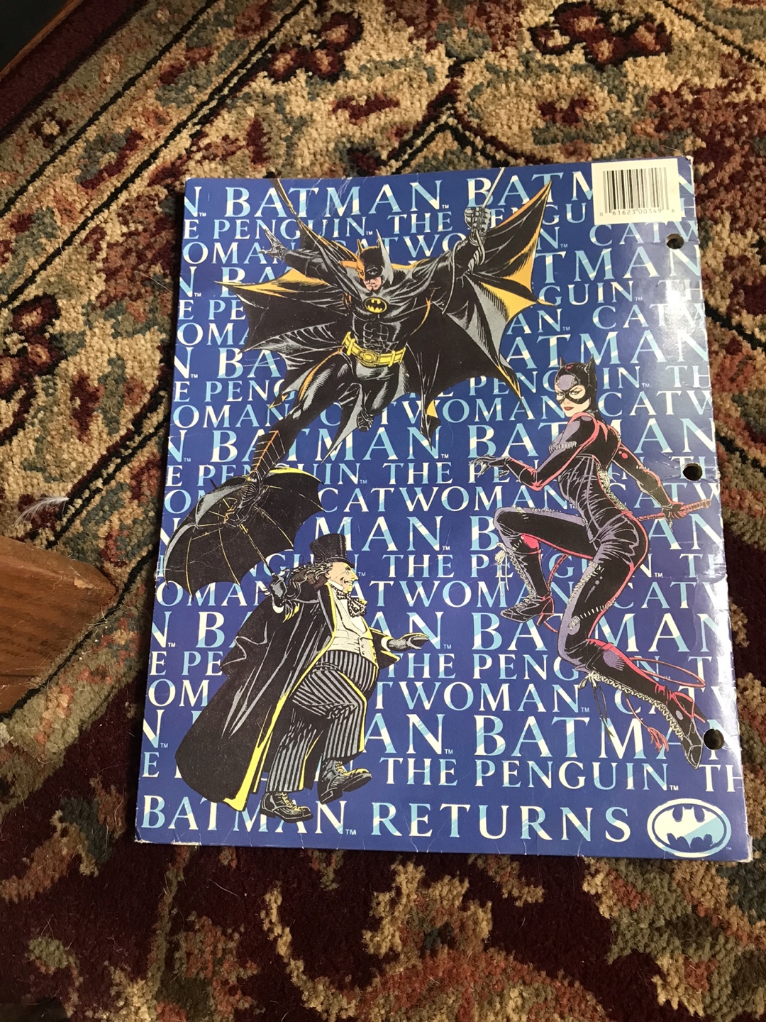Vintage 1992 Batman Returns Calego School Folder - photo 3