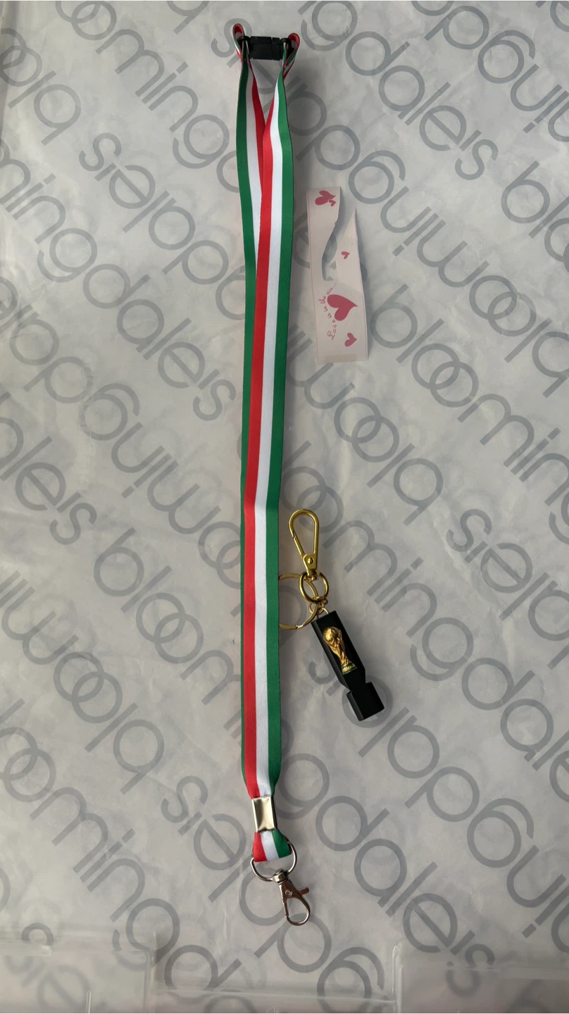 FIFA World Cup Trophy Whistle Keychain Lanyard