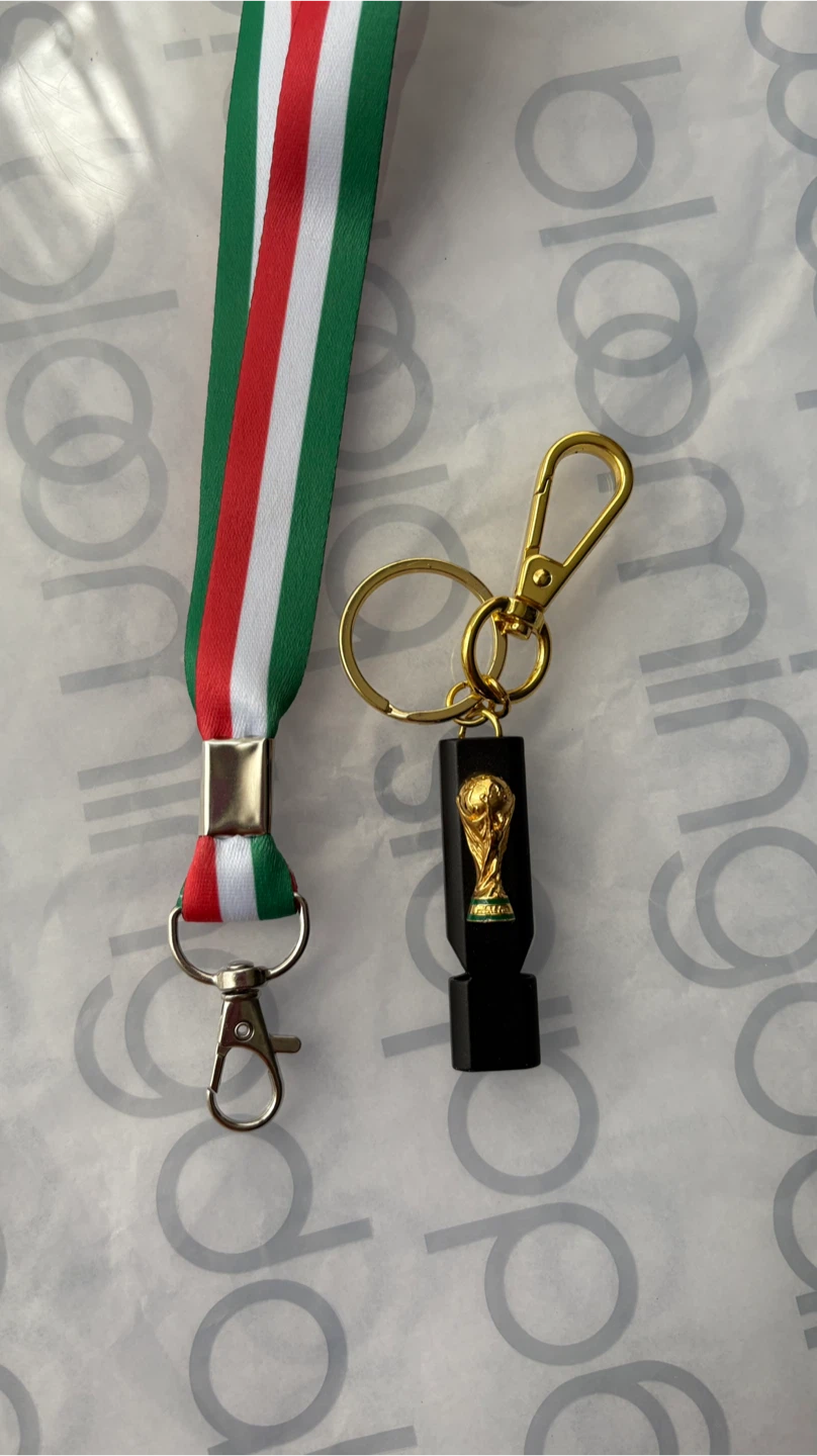 FIFA World Cup Trophy Whistle Keychain Lanyard - photo 2
