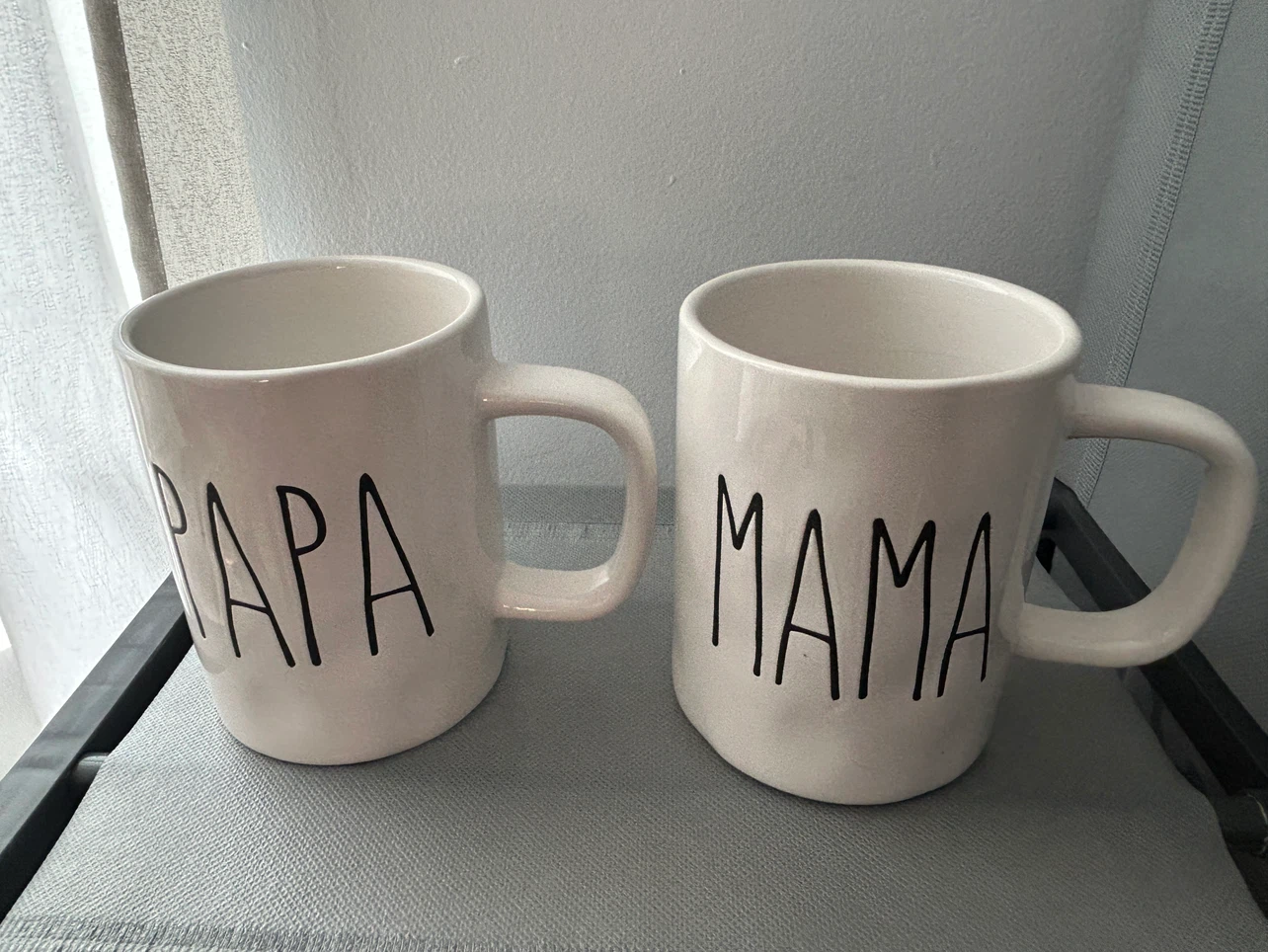 Rae Dunn Mama and Papa Mugs Set
