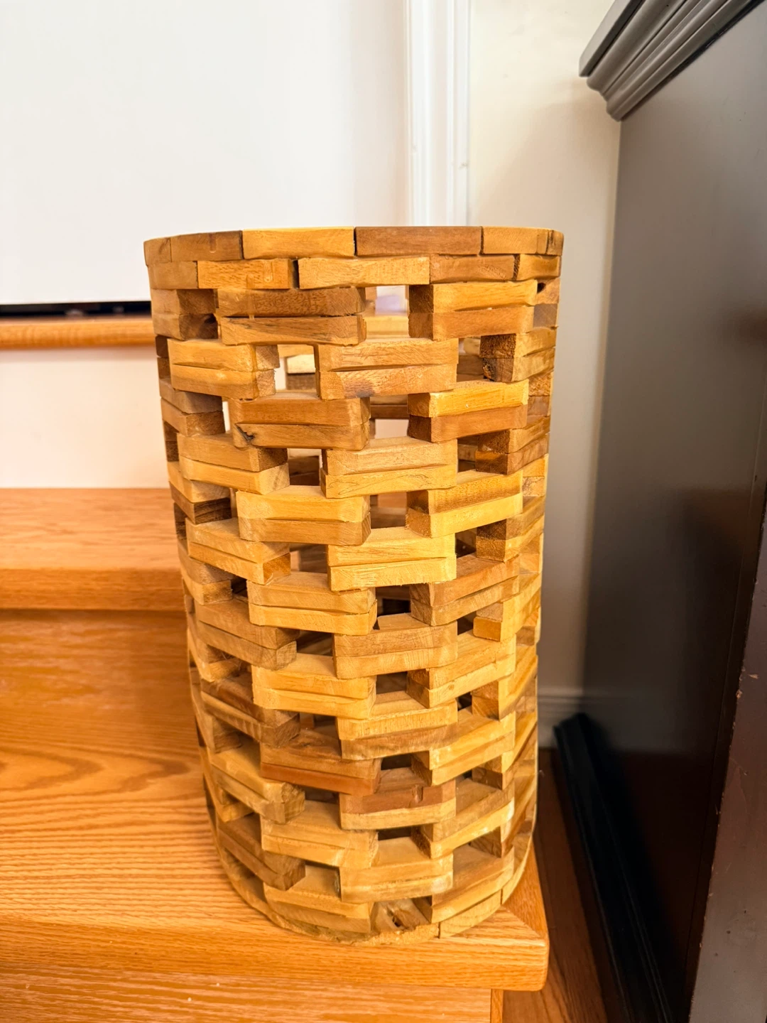 Wooden vase