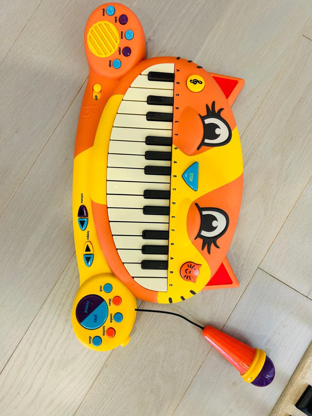 Kids Cat Piano Keyboard with Microphone – Musical Learning Toy