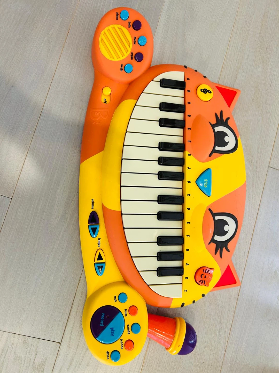 Kids Cat Piano Keyboard with Microphone – Musical Learning Toy - photo 2