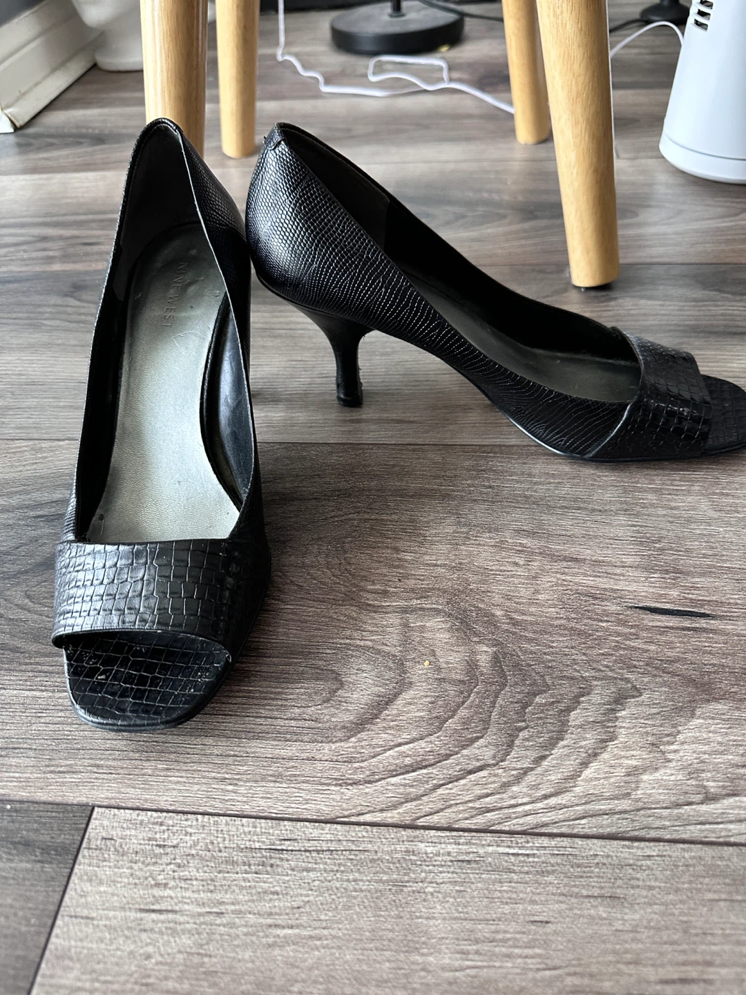 Nine West Black Peep-Toe Heels - photo 2