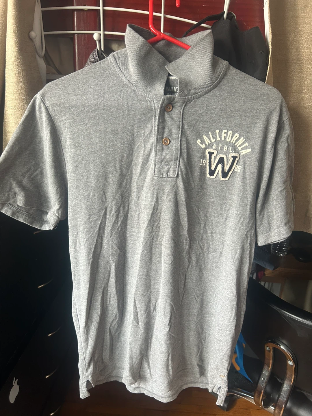 Gray California Athletic polo shirt