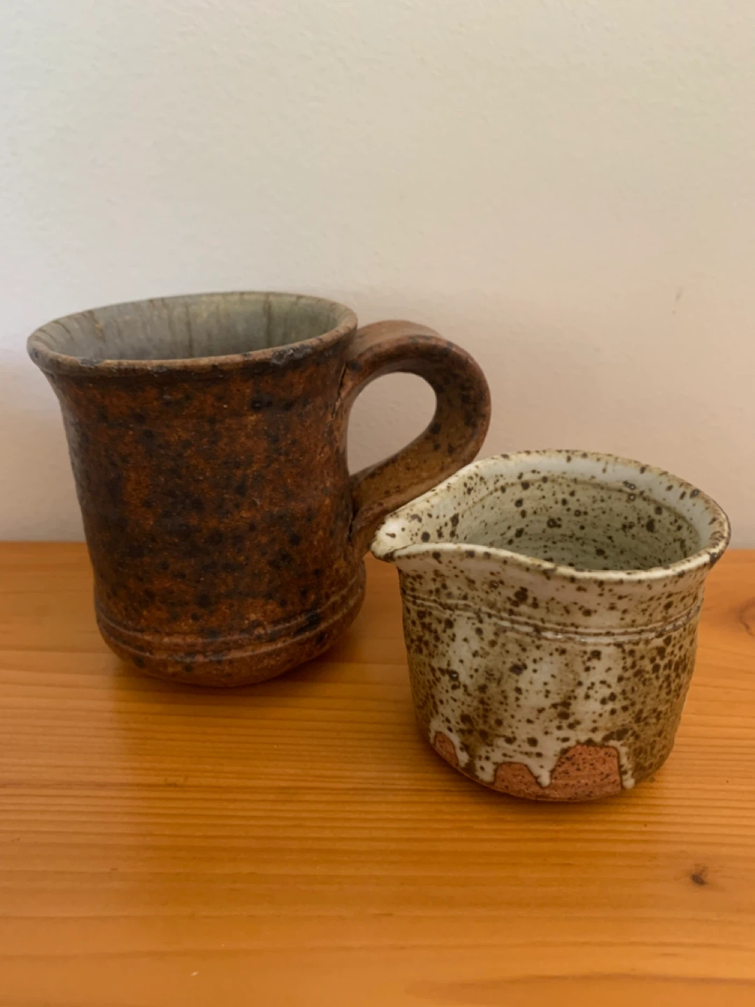 Handmade Ceramic Mug and Creamer Set