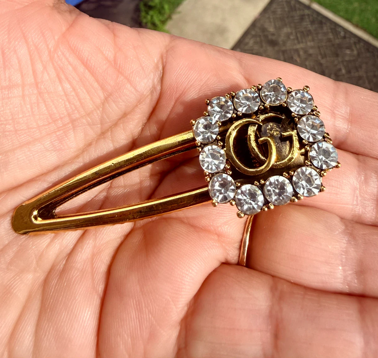 Gucci Hair Clip with Crystals