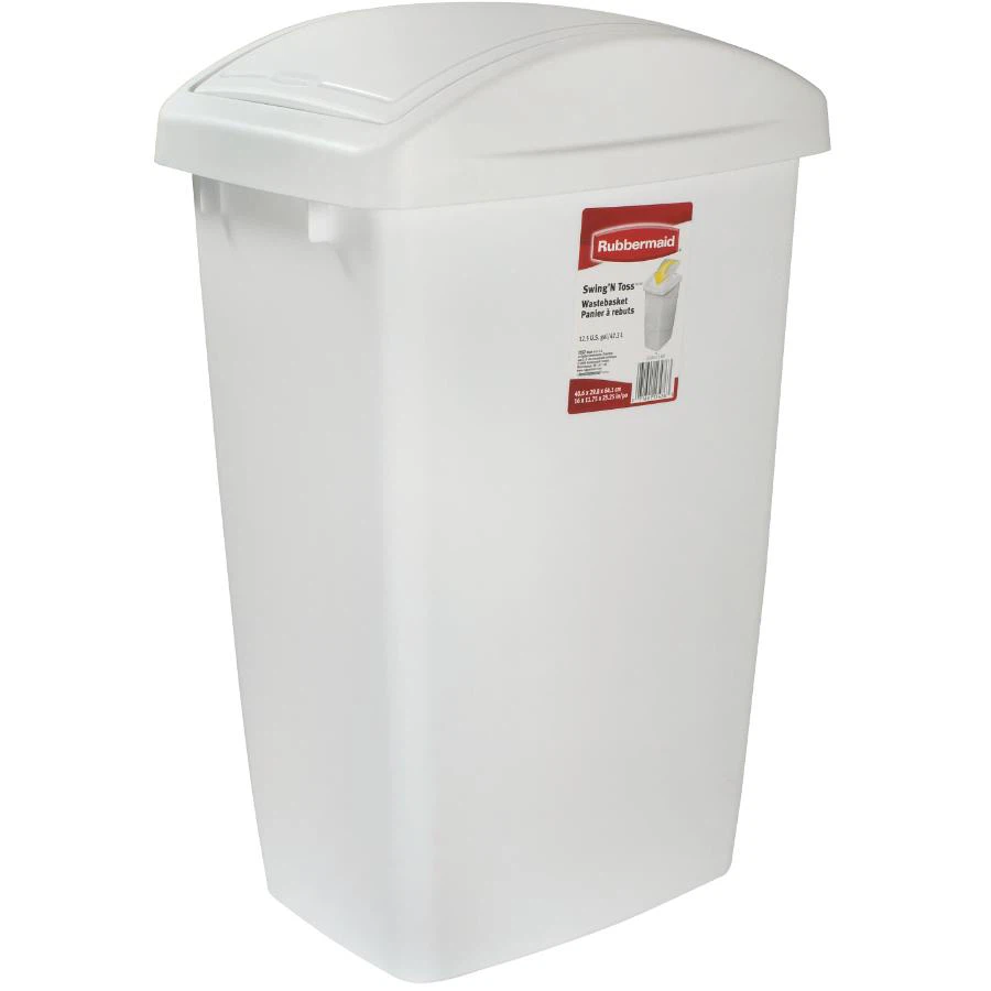 Rubbermaid Swing 'N Toss Wastebasket