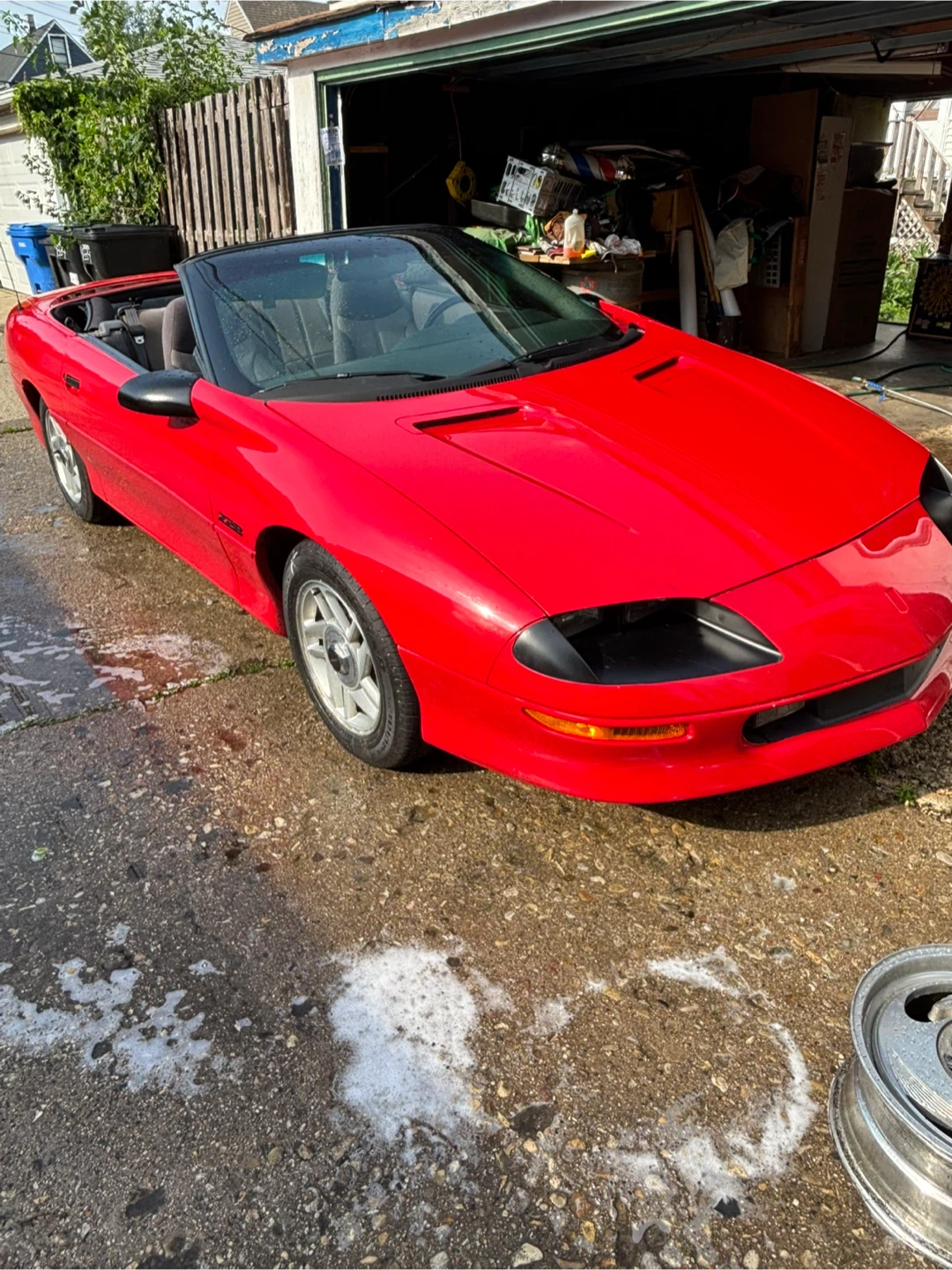 Red Chevrolet Camaro Z28 Convertible