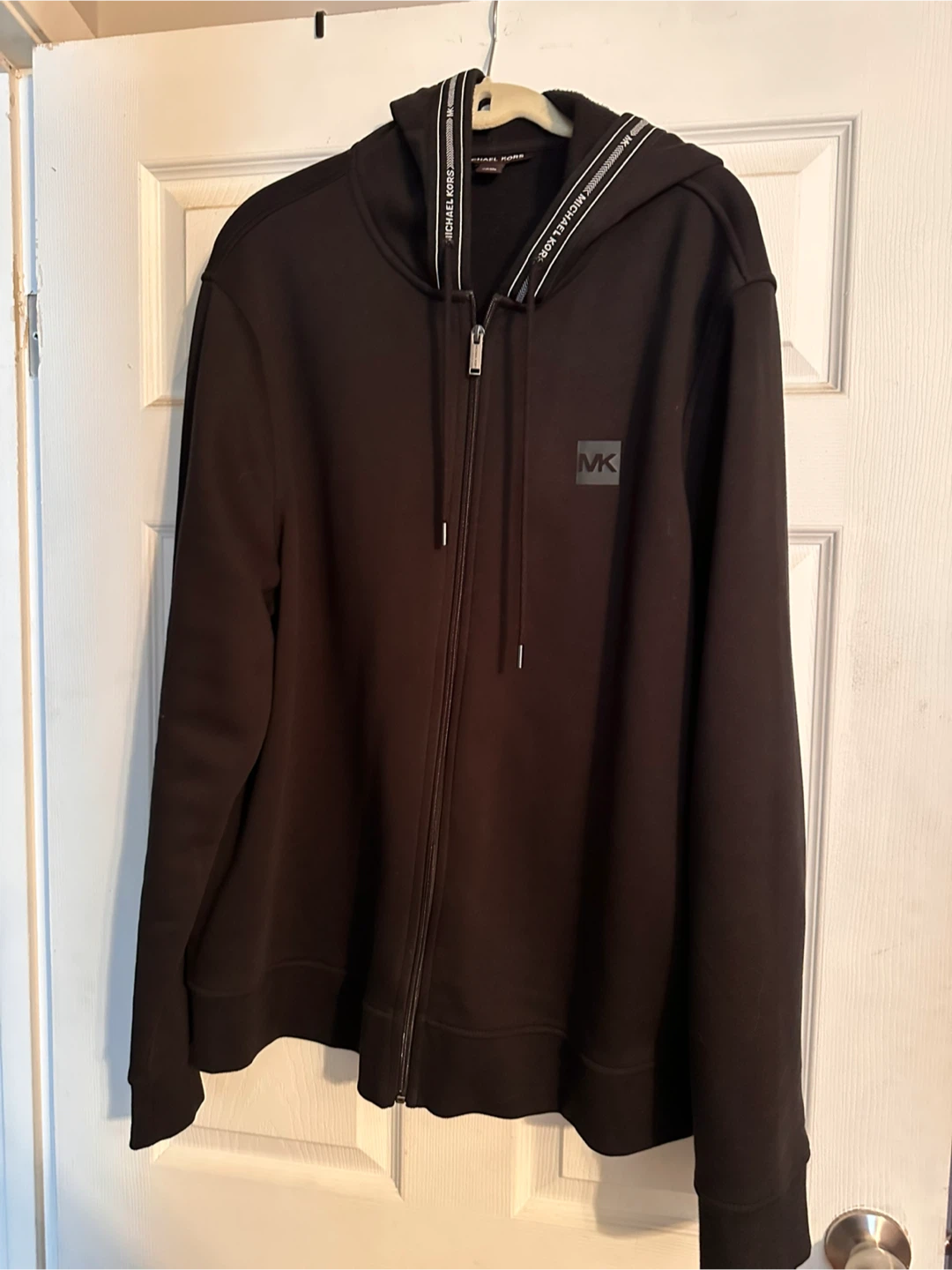 Michael Kors Black Zip-Up Hoodie XXL