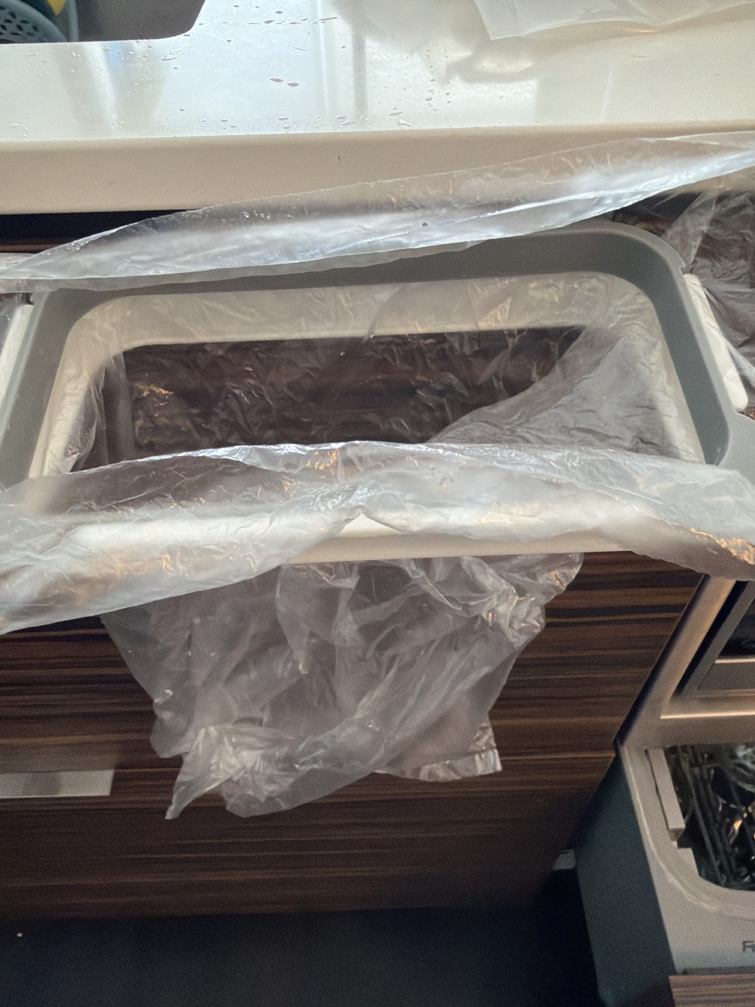 Grey Collapsible Leftovers Basket
