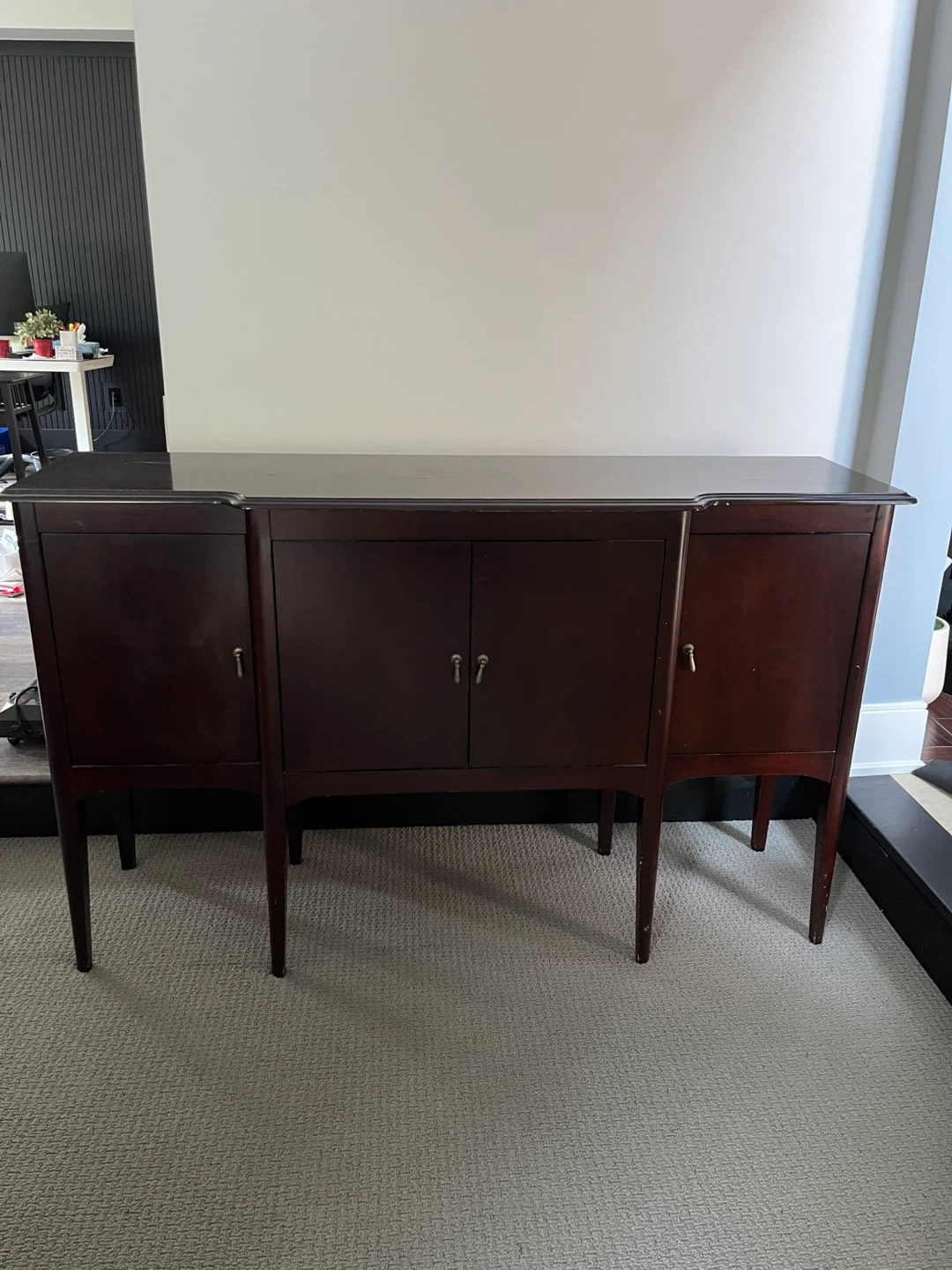 Solid Wood Dining Table + Matching Buffet / Sideboard Set - photo 2