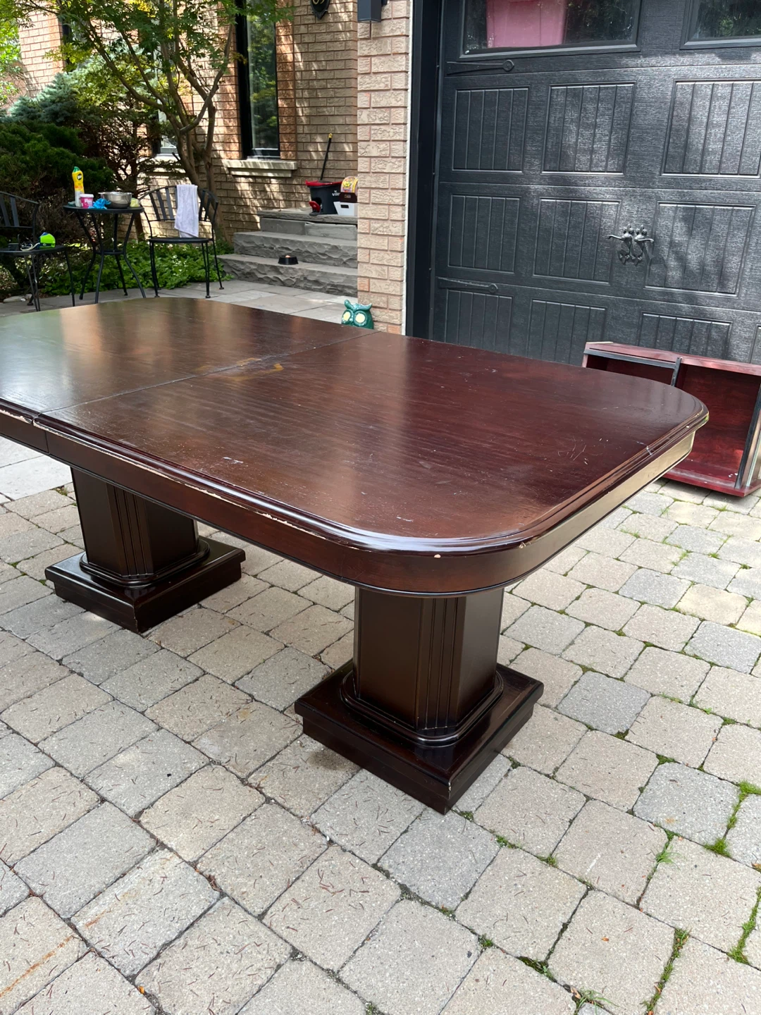 Solid Wood Dining Table + Matching Buffet / Sideboard Set - photo 4