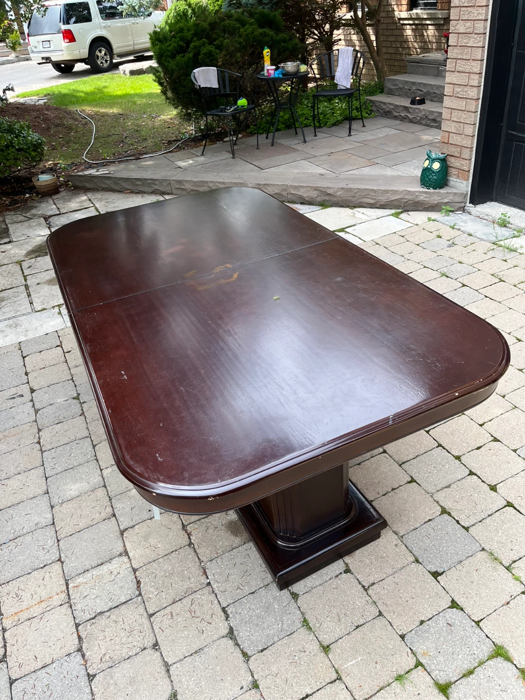 Solid Wood Dining Table + Matching Buffet / Sideboard Set - photo 5