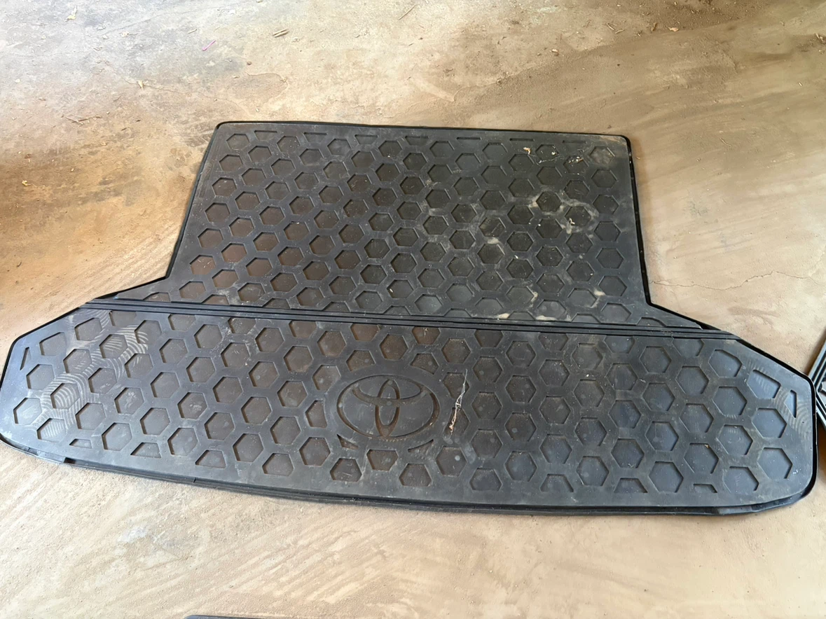 Prius V - Toyota brand mats (front, rear, cargo) and hubcaps