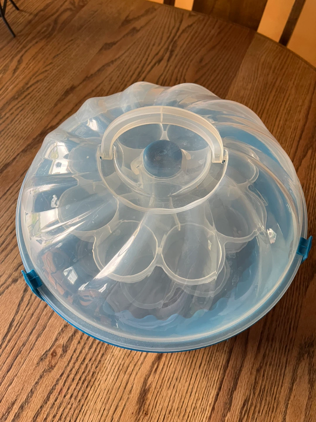 Blue 12 Cupcake Carrier with Handle