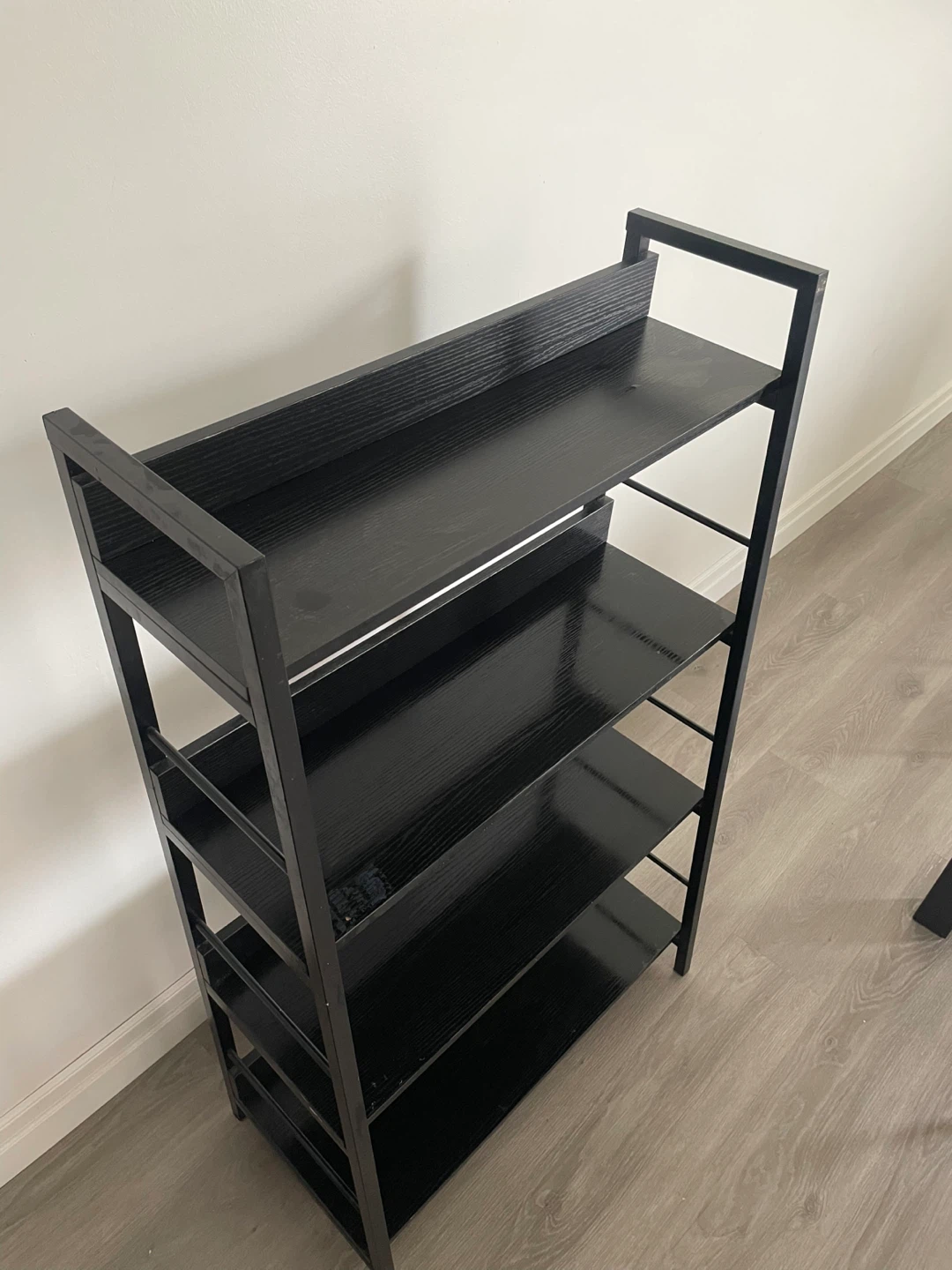Black 4-Tier Shelf Unit - photo 3