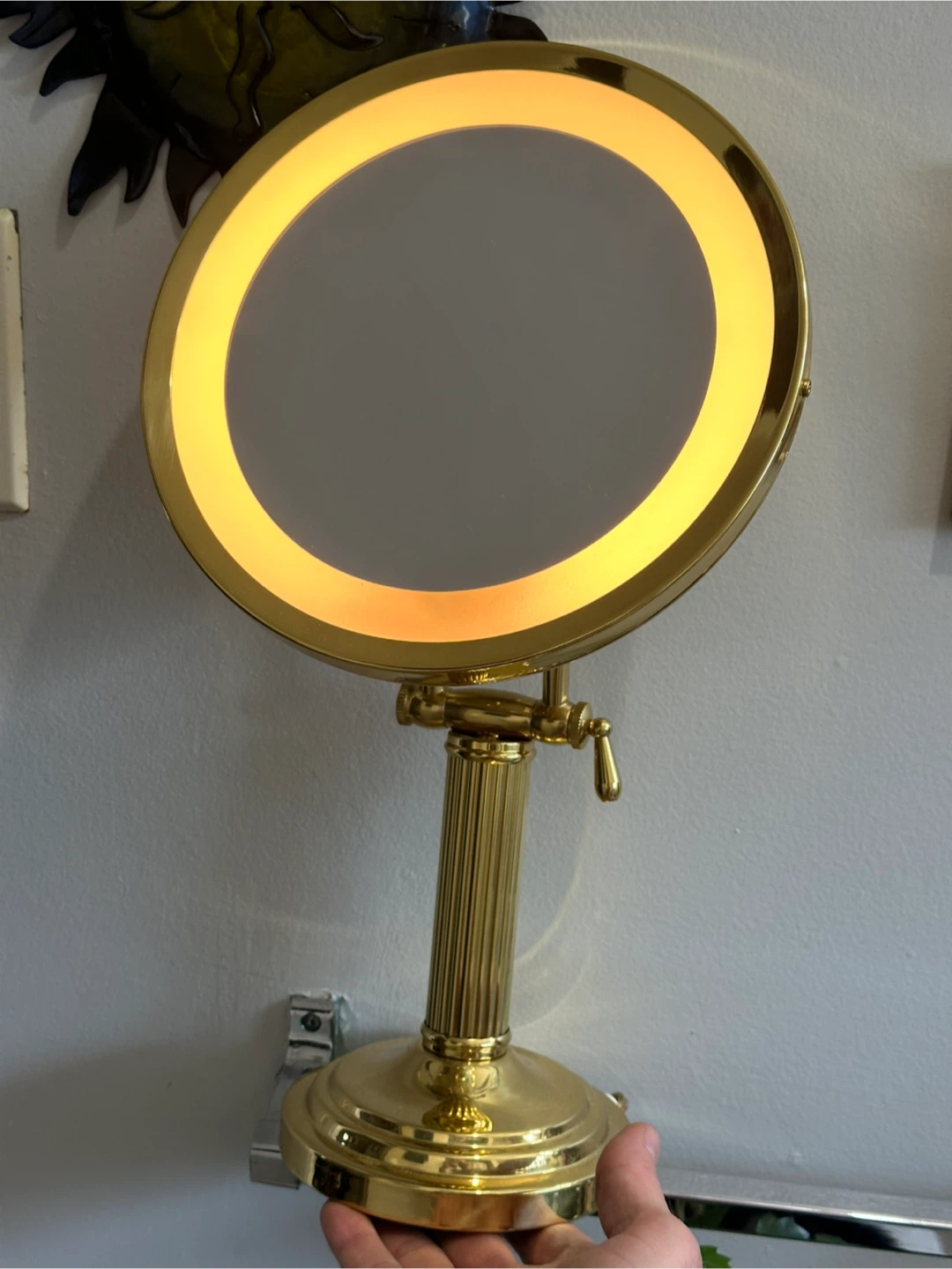 Looking glass collection brass vanity mirror - photo 2