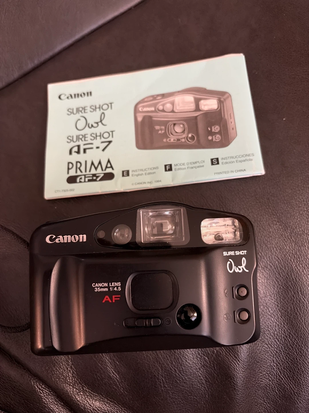 Canon Sure Shot Owl AF-7 35mm Camera
