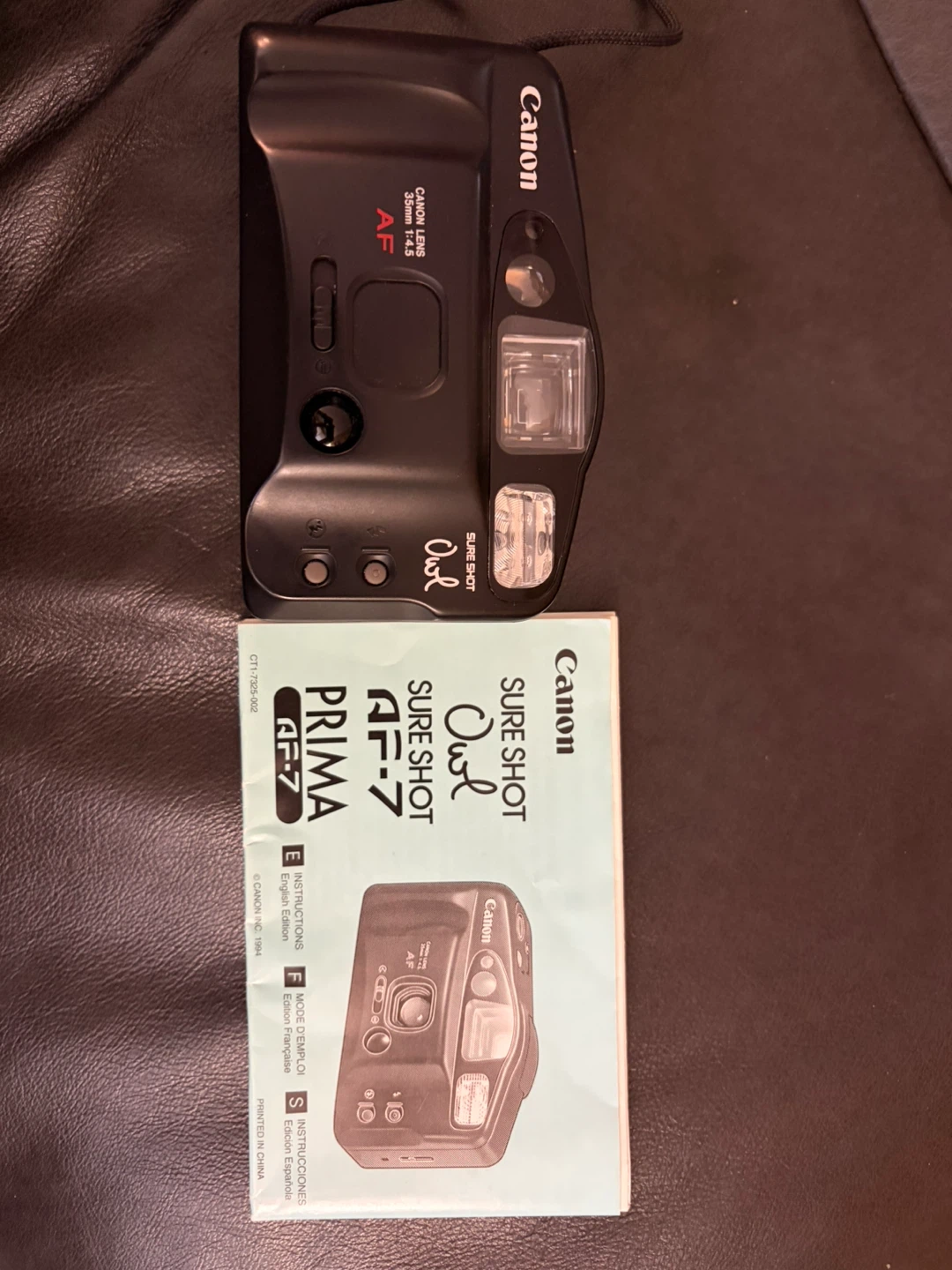Canon Sure Shot Owl AF-7 35mm Camera - photo 2