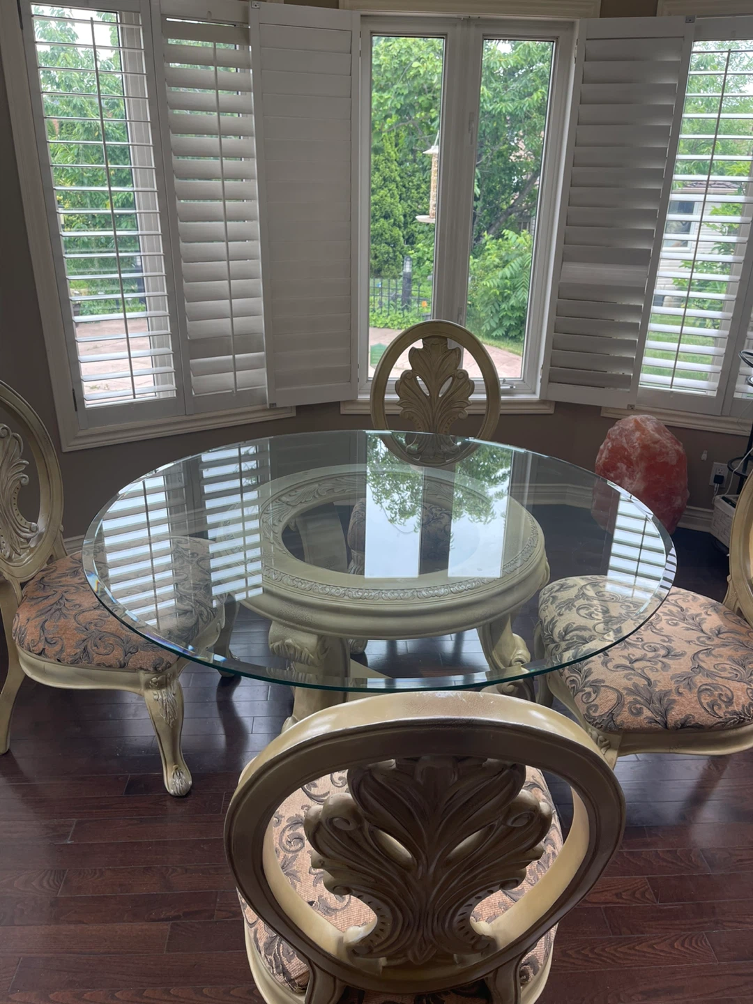 Glass Top Dining Table with 4 Chairs - photo 5