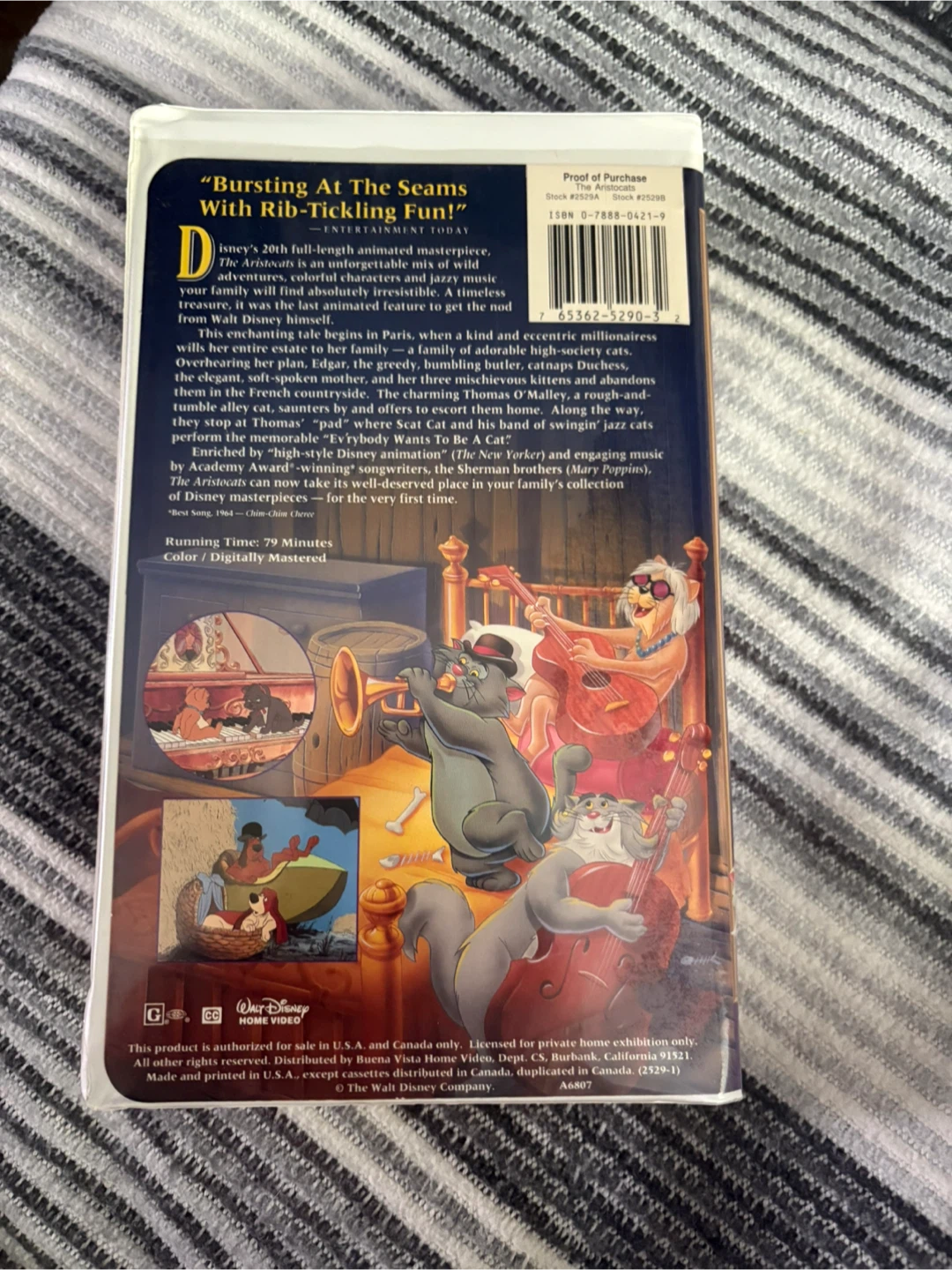 Vintage Disney's The Aristocats VHS Tape - photo 2