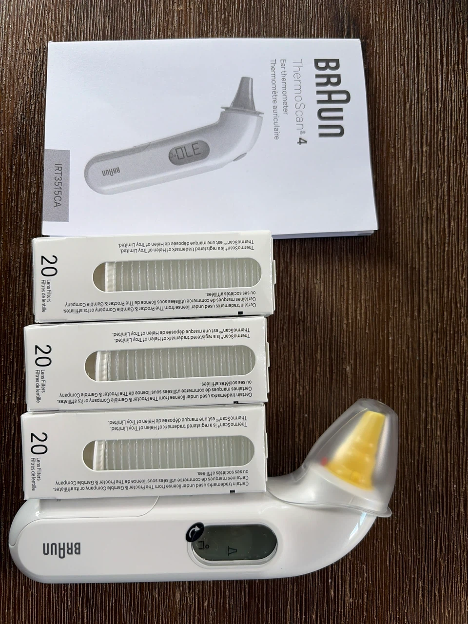 Braun ThermoScan 4 Ear Thermometer with 20 Lens Filters